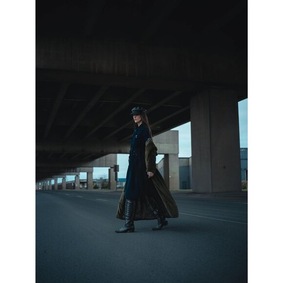 Women's Black Over the Knee Cowboy Boots Adjustable Thigh High Cowgirl Boots - Picture 3 of 6